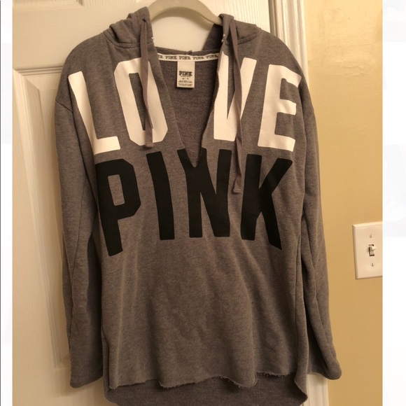 PINK Victoria's Secret Sweaters - Victoria secret drawstring v neck sweater